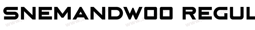 SnemandW00 Regular R字体转换